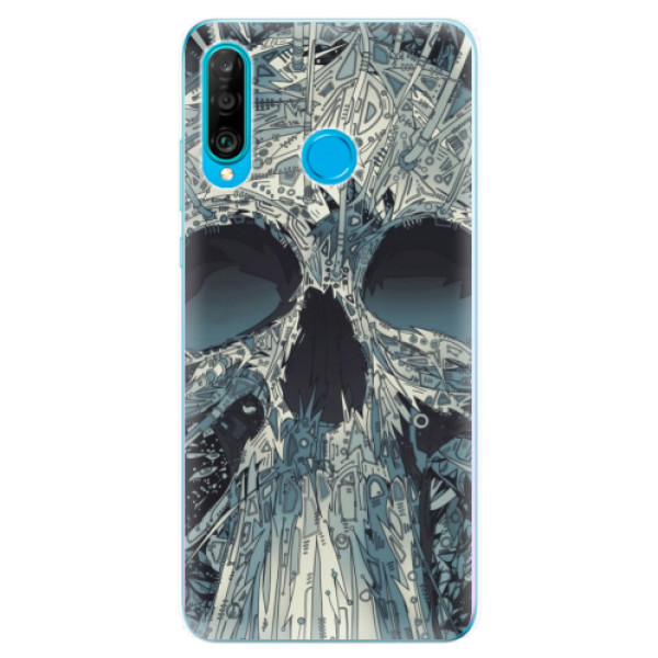 Silikonové odolné pouzdro iSaprio Abstract Skull na mobil Huawei P30 Lite (Silikonový odolný kryt, obal, pouzdro iSaprio Abstract Skull na mobilní telefon Huawei P30 Lite)