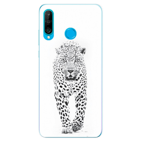 Odolné silikonové pouzdro iSaprio - White Jaguar - Huawei P30 Lite