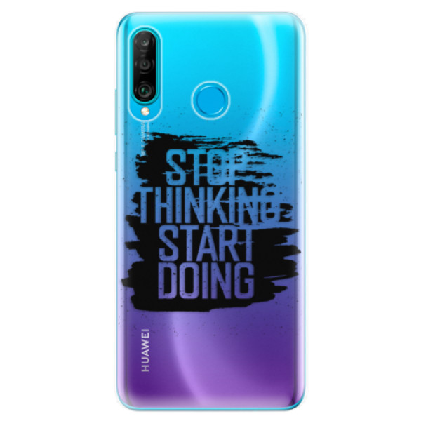 Odolné silikonové pouzdro iSaprio - Start Doing - black - Huawei P30 Lite