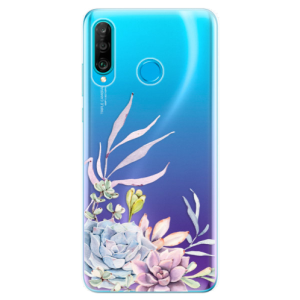 Odolné silikonové pouzdro iSaprio - Succulent 01 - Huawei P30 Lite