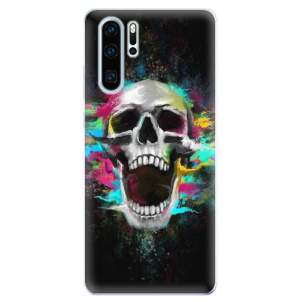 Odolné silikonové pouzdro iSaprio - Skull in Colors - Huawei P30 Pro