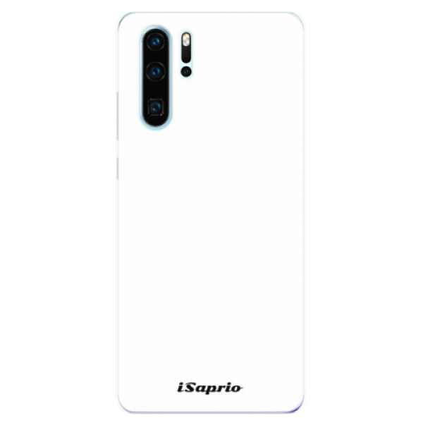 Silikonové odolné pouzdro iSaprio 4Pure bílé na mobil Huawei P30 Pro (Silikonový odolný kryt, obal, pouzdro iSaprio 4Pure bílé na mobilní telefon Huawei P30 Pro)