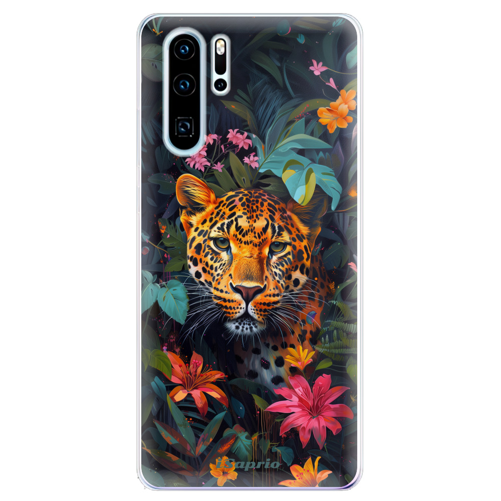 Odolné silikonové pouzdro iSaprio - Flower Jaguar - Huawei P30 Pro