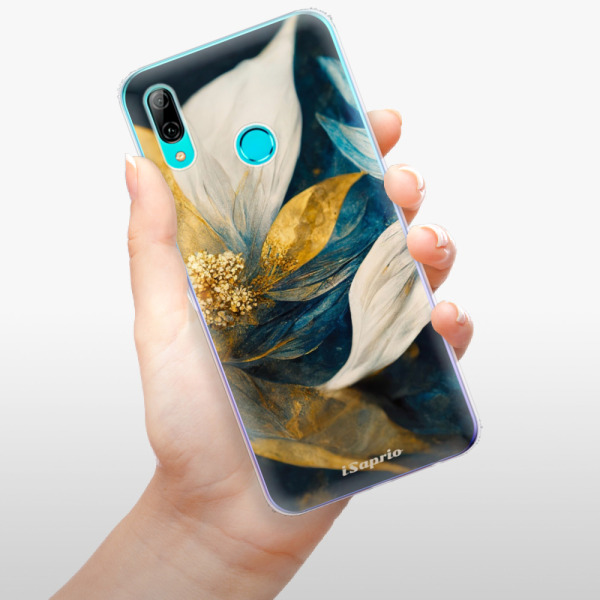 Odolné silikonové pouzdro iSaprio - Gold Petals - Huawei P Smart 2019