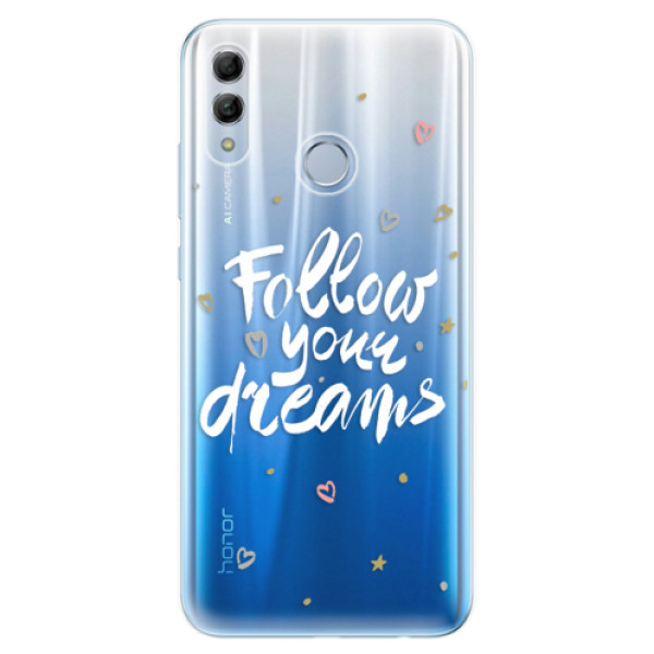 Odolné silikonové pouzdro iSaprio - Follow Your Dreams - white - Huawei Honor 10 Lite