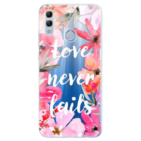 Odolné silikonové pouzdro iSaprio - Love Never Fails - Huawei Honor 10 Lite