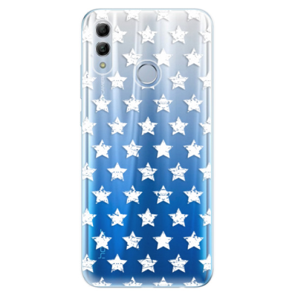 Odolné silikonové pouzdro iSaprio - Stars Pattern - white - Huawei Honor 10 Lite