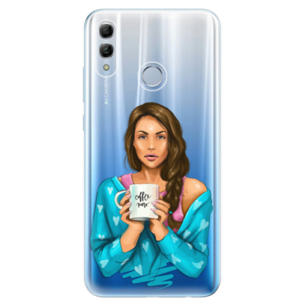 Odolné silikonové pouzdro iSaprio - Coffe Now - Brunette - Huawei Honor 10 Lite