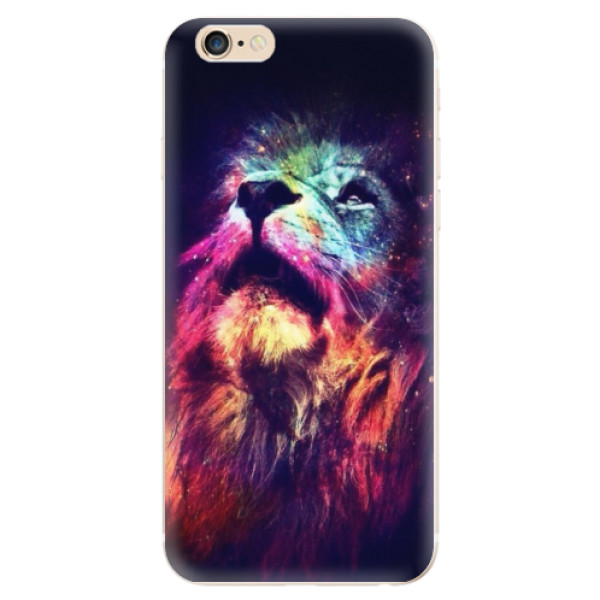 Silikonové odolné pouzdro iSaprio Lion in Colors na mobil Apple iPhone 6 / Apple iPhone 6S (Silikonový odolný kryt, obal, pouzdro iSaprio Lion in Colors na mobil Apple iPhone 6 / Apple iPhone 6S)