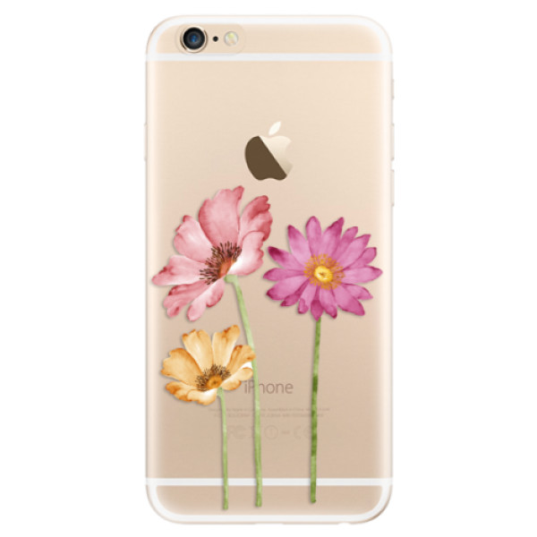 Odolné silikonové pouzdro iSaprio - Three Flowers - iPhone 6/6S