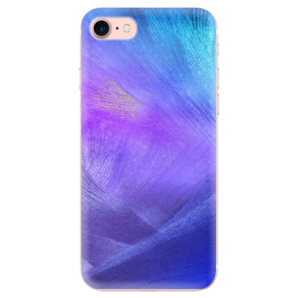 Odolné silikonové pouzdro iSaprio - Purple Feathers - iPhone 7