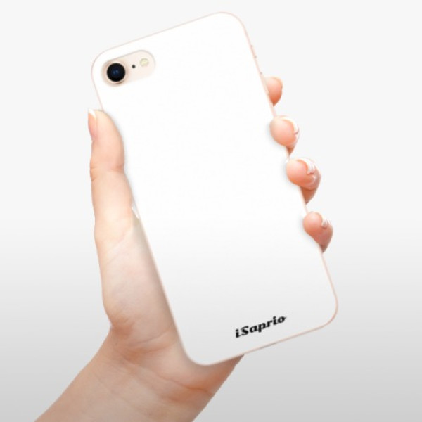 Odolné silikonové pouzdro iSaprio - 4Pure - bílý - iPhone 8