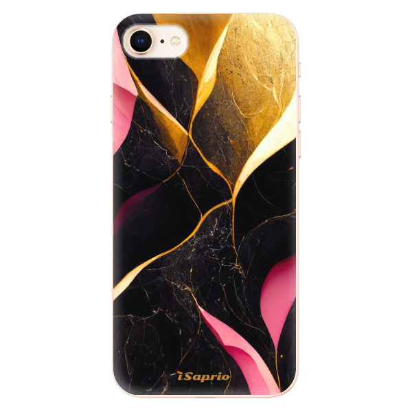 Odolné silikonové pouzdro iSaprio - Gold Pink Marble - iPhone 8