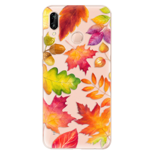 Silikonové odolné pouzdro iSaprio Autumn Leaves 01 na mobil Huawei P20 Lite (Silikonový odolný kryt, obal, pouzdro iSaprio Autumn Leaves 01 na mobil Huawei P20 Lite)