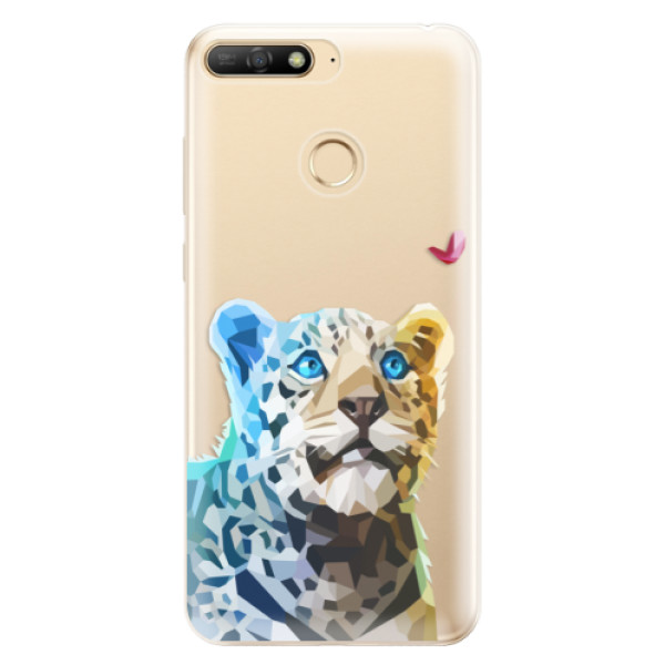 Odolné silikonové pouzdro iSaprio - Leopard With Butterfly - Huawei Y6 Prime 2018