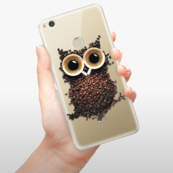 Odolné silikonové pouzdro iSaprio - Owl And Coffee - Huawei P9 Lite 2017