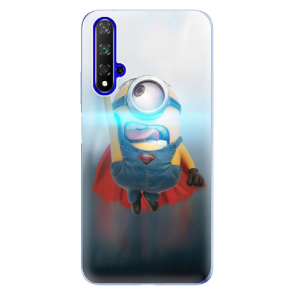 Odolné silikonové pouzdro iSaprio - Mimons Superman 02 - Huawei Honor 20