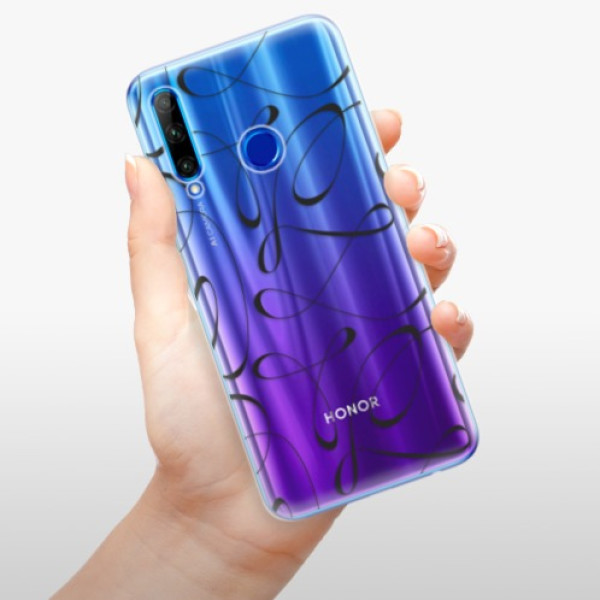 Odolné silikonové pouzdro iSaprio - Fancy - black - Huawei Honor 20 Lite