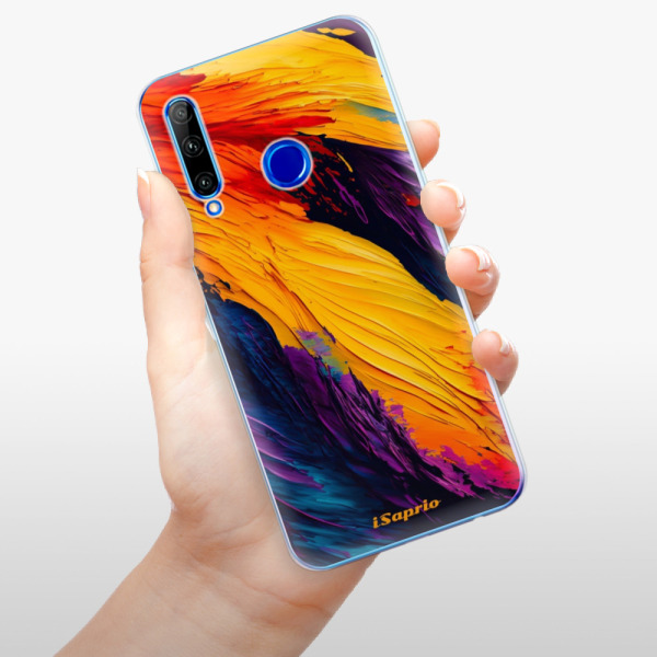 Odolné silikonové pouzdro iSaprio - Orange Paint - Huawei Honor 20 Lite