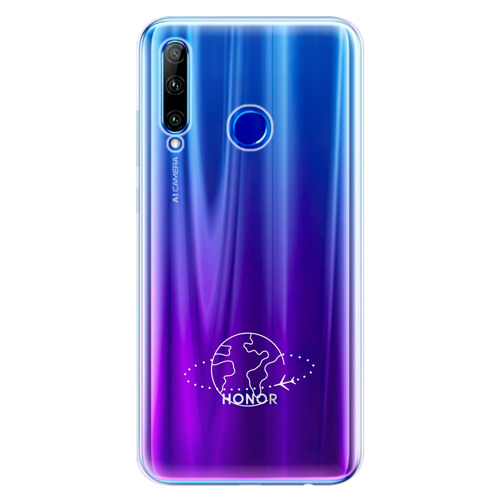 Odolné silikonové pouzdro iSaprio - čiré - Travel - Huawei Honor 20 Lite