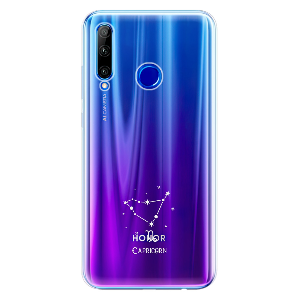 Odolné silikonové pouzdro iSaprio - čiré - Kozoroh - Huawei Honor 20 Lite