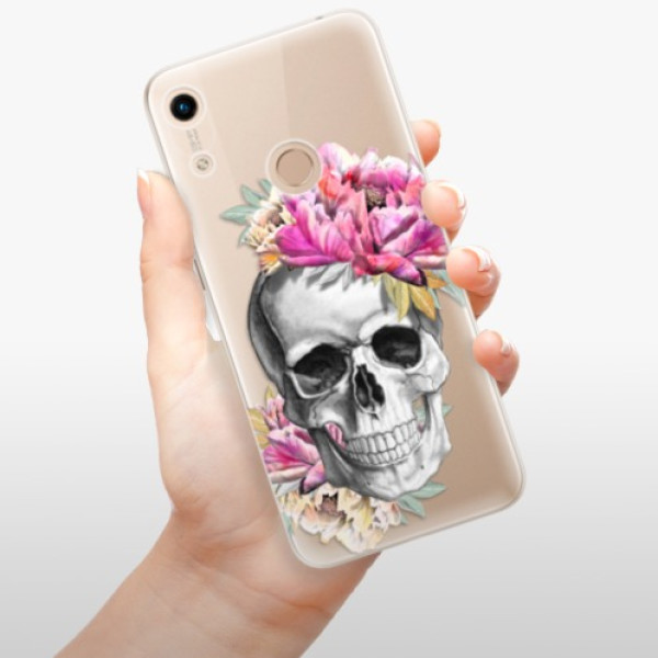 Odolné silikonové pouzdro iSaprio - Pretty Skull - Huawei Honor 8A