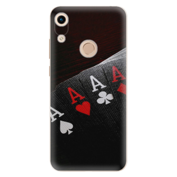 Silikonové odolné pouzdro iSaprio Poker na mobil Honor 8A (Silikonový odolný kryt, obal, pouzdro iSaprio Poker na mobil Huawei Honor 8A)