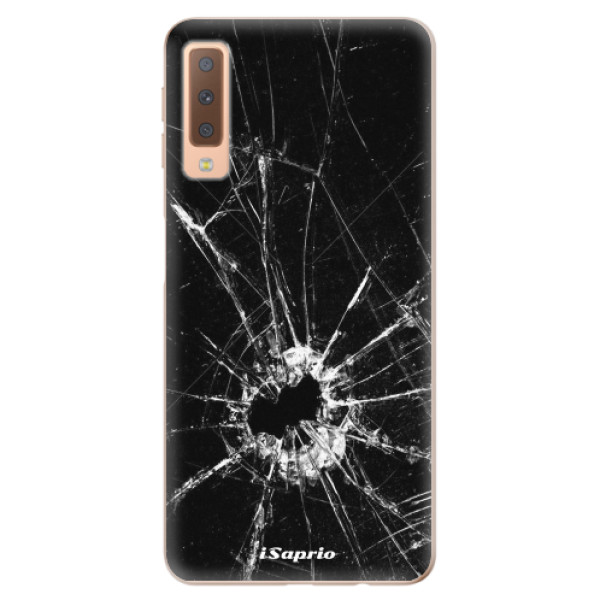Odolné silikonové pouzdro iSaprio - Broken Glass 10 - Samsung Galaxy A7 (2018)