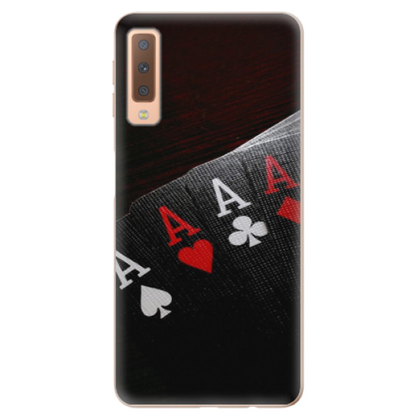 Odolné silikonové pouzdro iSaprio - Poker - Samsung Galaxy A7 (2018)
