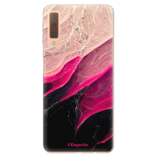 Odolné silikonové pouzdro iSaprio - Black and Pink - Samsung Galaxy A7 (2018)