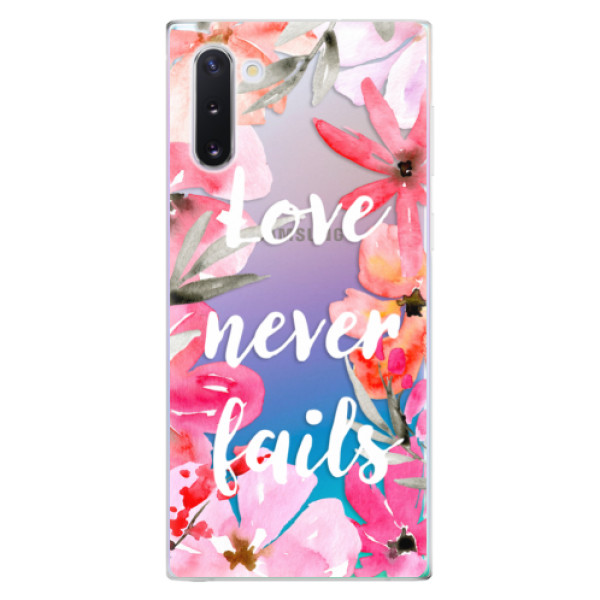 Odolné silikonové pouzdro iSaprio - Love Never Fails - Samsung Galaxy Note 10