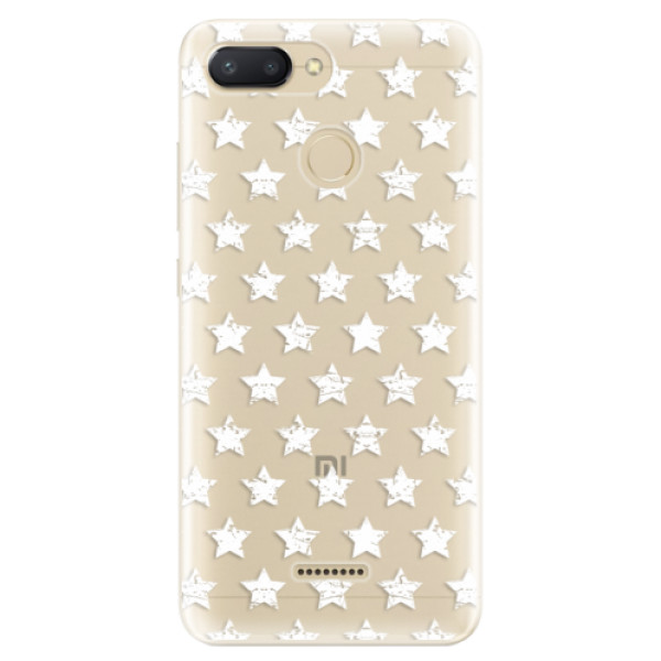 Odolné silikonové pouzdro iSaprio - Stars Pattern - white - Xiaomi Redmi 6