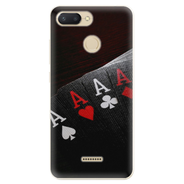 Silikonové odolné pouzdro iSaprio Poker na mobil Xiaomi Redmi 6 (Silikonový odolný kryt, obal, pouzdro iSaprio Poker na mobil Xiaomi Redmi 6)