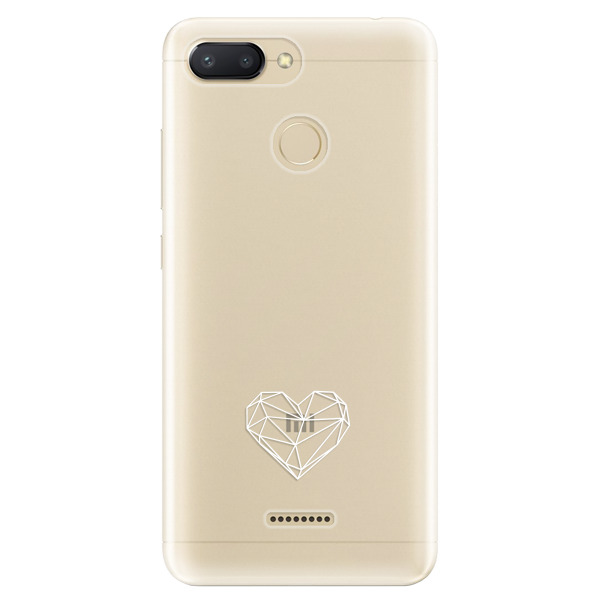 Odolné silikonové pouzdro iSaprio - čiré - Digital Love - Xiaomi Redmi 6