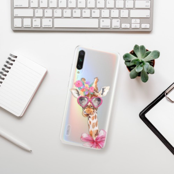 Odolné silikonové pouzdro iSaprio - Lady Giraffe - Xiaomi Mi A3