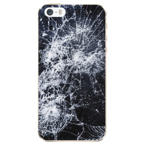 Odolné silikonové pouzdro iSaprio - Cracked - iPhone 5/5S/SE