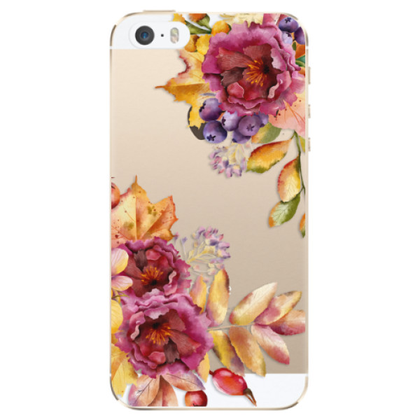 Odolné silikonové pouzdro iSaprio - Fall Flowers - iPhone 5/5S/SE
