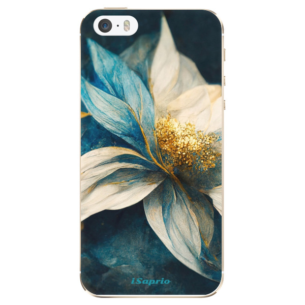 Odolné silikonové pouzdro iSaprio - Blue Petals - iPhone 5/5S/SE