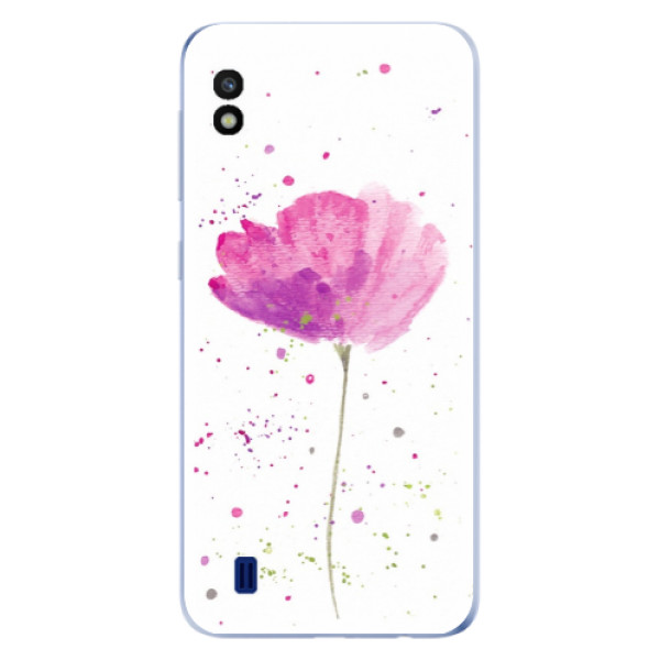 Odolné silikonové pouzdro iSaprio - Poppies - Samsung Galaxy A10