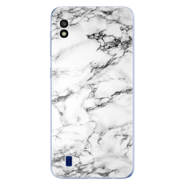 Silikonové odolné pouzdro iSaprio White Marble 01 na mobil Samsung Galaxy A10 (Silikonový odolný kryt, obal, pouzdro iSaprio White Marble 01 na mobil Samsung Galaxy A10)
