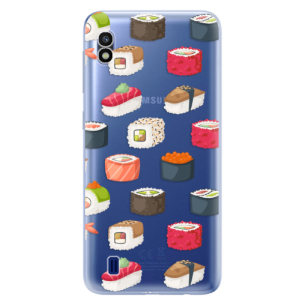 Odolné silikonové pouzdro iSaprio - Sushi Pattern - Samsung Galaxy A10