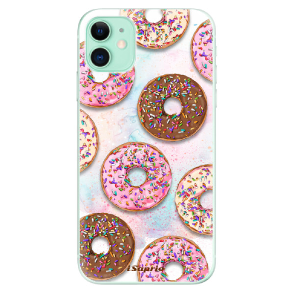 Silikonové odolné pouzdro iSaprio - Donuts 11 na mobil Apple iPhone 11 (Silikonový odolný kryt, obal, pouzdro iSaprio - Donuts 11 na mobilní telefon Apple iPhone 11)