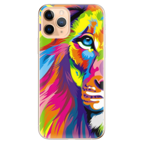 Odolné silikonové pouzdro iSaprio - Rainbow Lion - iPhone 11 Pro