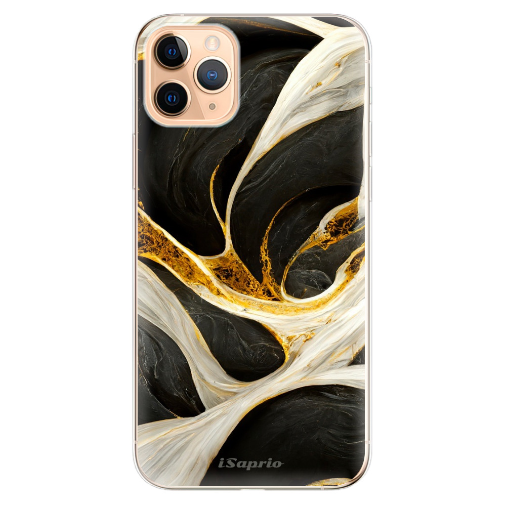 Odolné silikonové pouzdro iSaprio - Black and Gold - iPhone 11 Pro Max