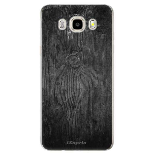 Odolné silikonové pouzdro iSaprio - Black Wood 13 na mobil Samsung Galaxy J5 2016 (Odolný silikonový obal, kryt pouzdro iSaprio - Black Wood 13 - na mobilní telefon Samsung Galaxy J5 2016)
