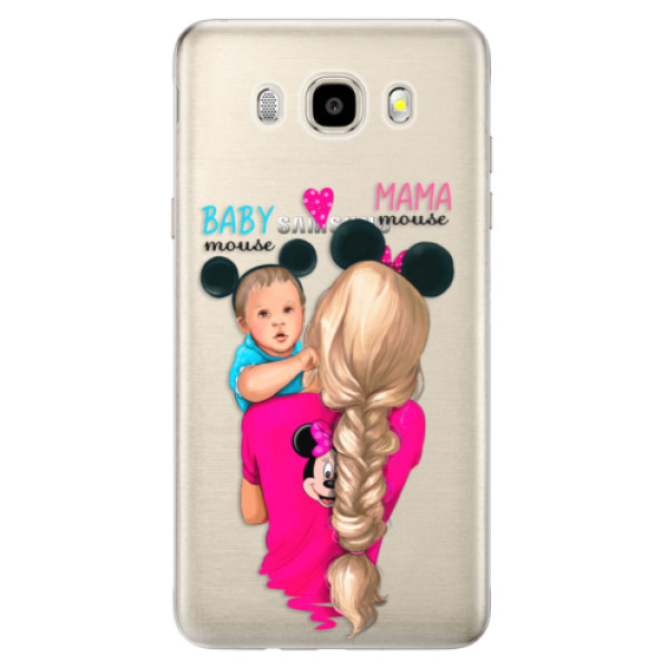 Odolné silikonové pouzdro iSaprio - Mama Mouse Blonde and Boy - Samsung Galaxy J5 2016