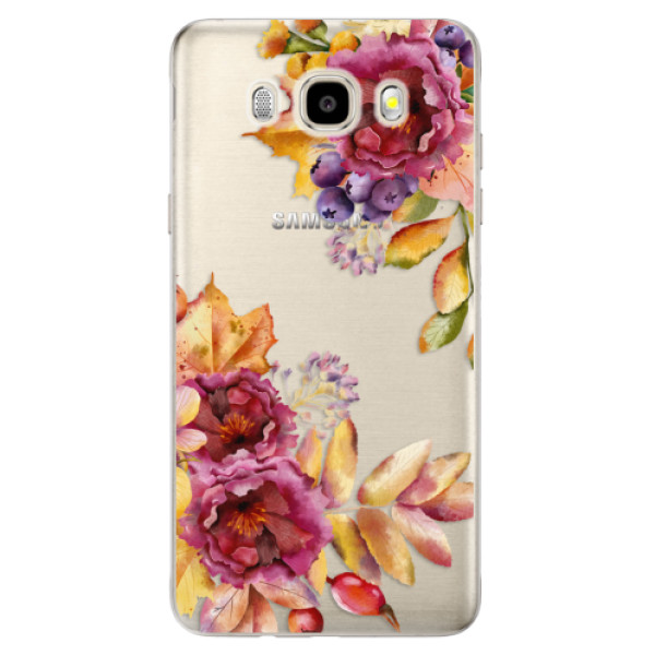 Odolné silikonové pouzdro iSaprio - Fall Flowers na mobil Samsung Galaxy J5 2016 (Odolný silikonový obal, kryt pouzdro iSaprio - Fall Flowers - na mobilní telefon Samsung Galaxy J5 2016)