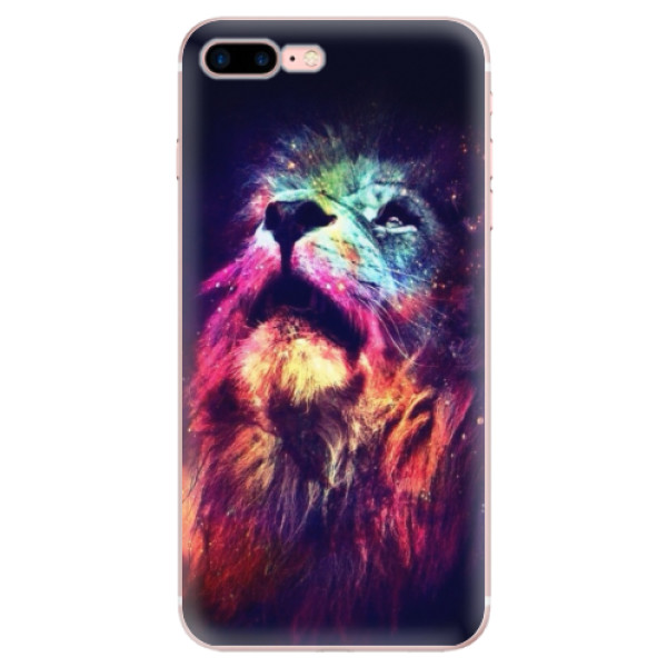 Odolné silikonové pouzdro iSaprio - Lion in Colors - iPhone 7 Plus