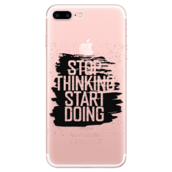 Odolné silikonové pouzdro iSaprio - Start Doing - black - iPhone 7 Plus