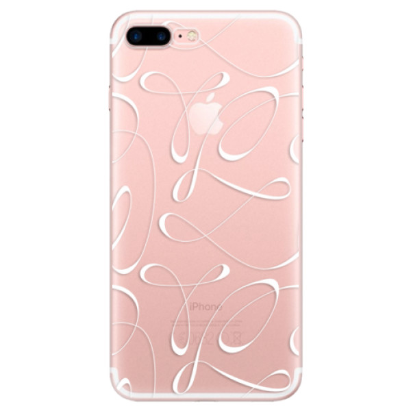 Silikonové odolné pouzdro iSaprio - Fancy - white na mobil Apple iPhone 7 Plus (Silikonový kryt, obal, pouzdro iSaprio - Fancy - white na mobilní telefon Apple iPhone 7 Plus)